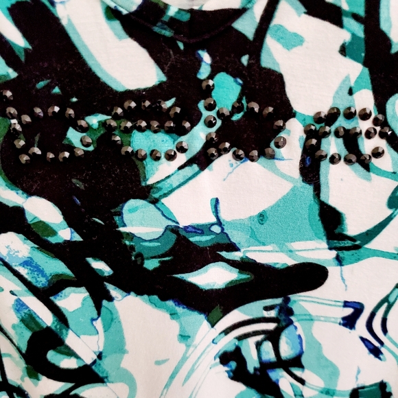 BEBE Rhinestone Logo Top - Picture 2 of 5